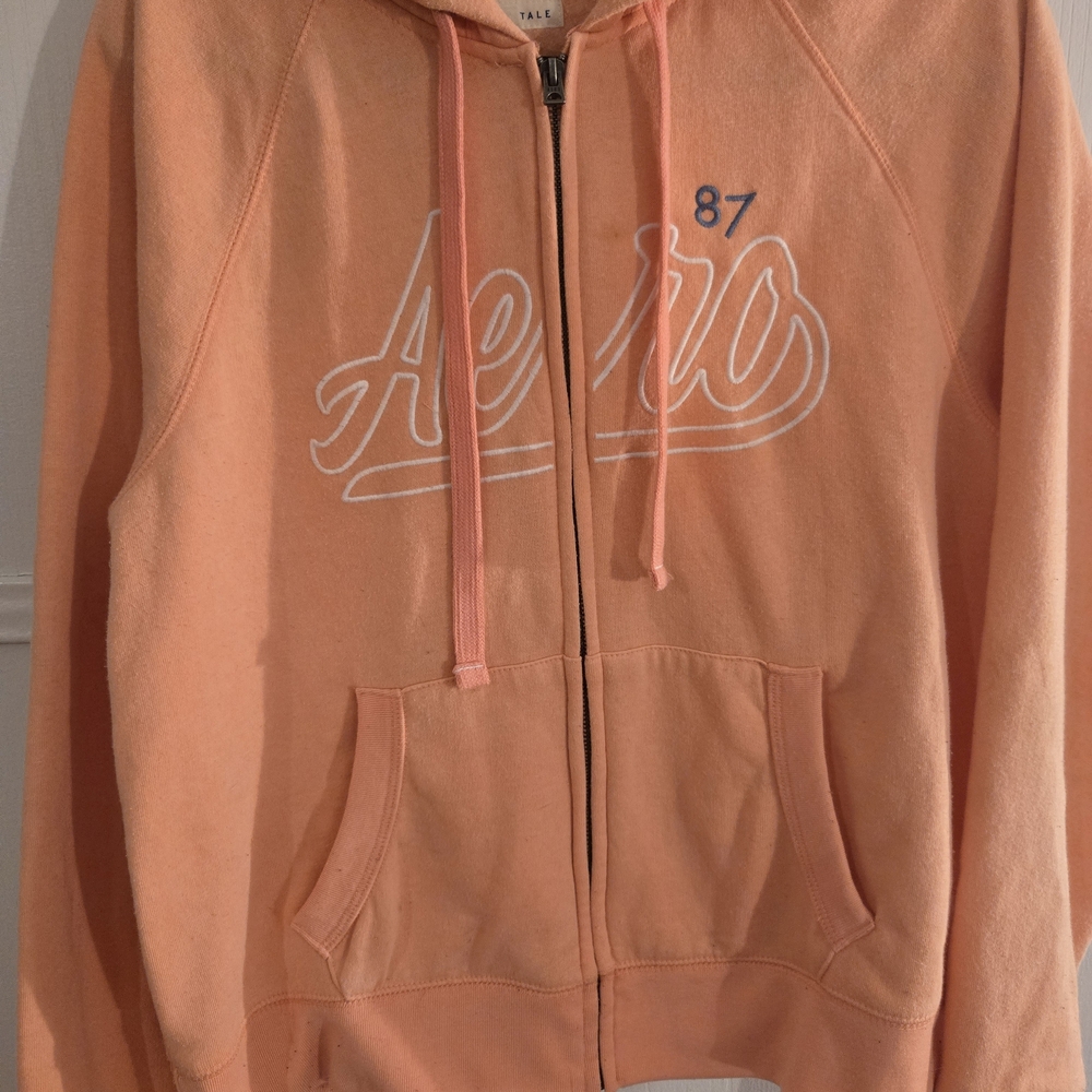 Aeropostale Kids Orange Hoodie Jacket